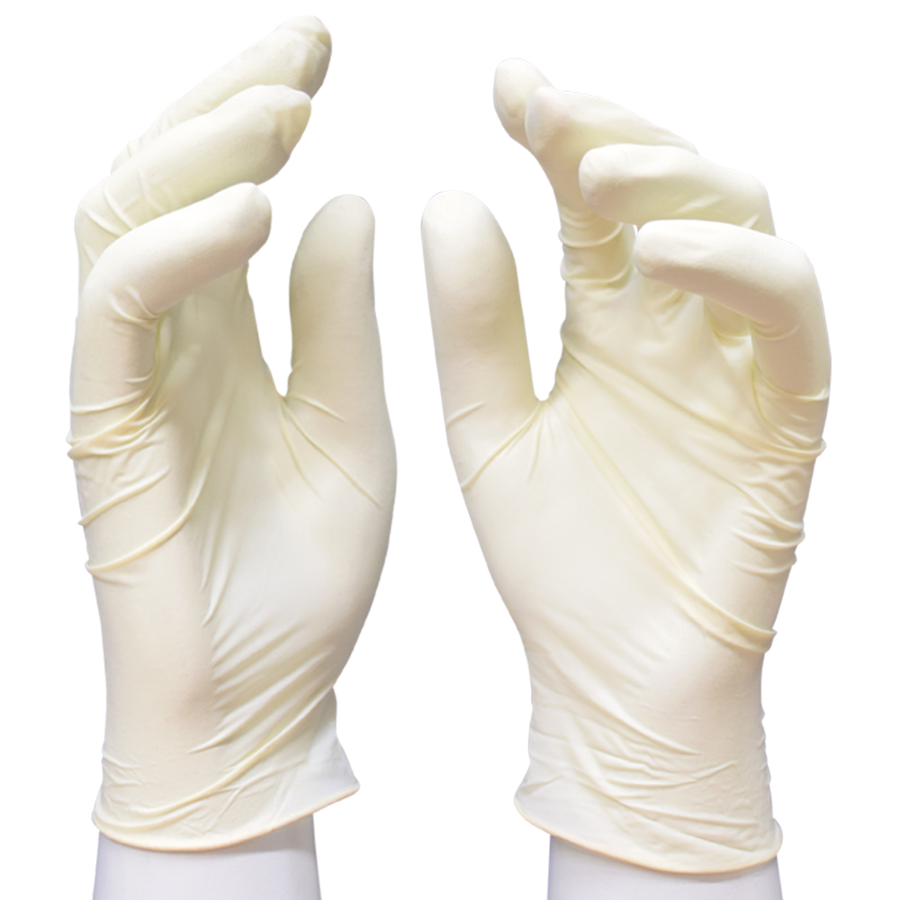 ถุงมือแพทย์ขาว L